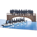 Load image into Gallery viewer, Rowing Pop Up Card - 8 Rowers Men and Women - Close Up Image