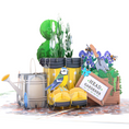 Load image into Gallery viewer, Spring Wellies Pop Up Card Close Up Image