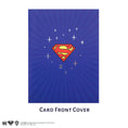 Load image into Gallery viewer, DC Comics Superman Birthday Pop Up Card - Card Cover Image - Blue With Superman Logo In Center
