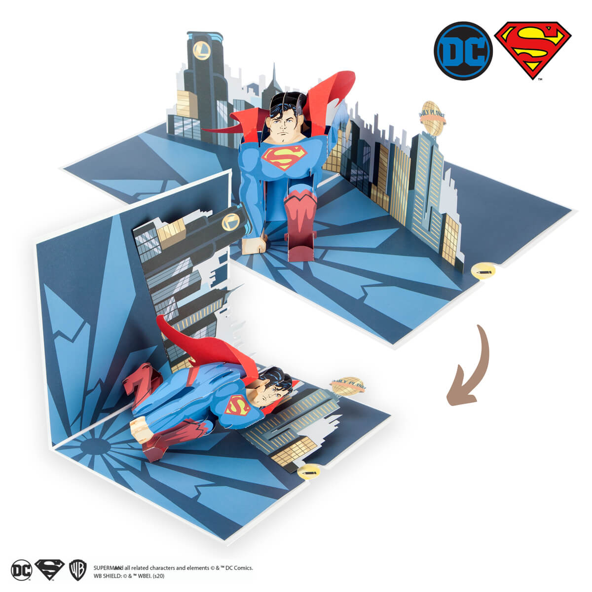 DC Comics Superman Birthday Pop Up Card - Closing Image