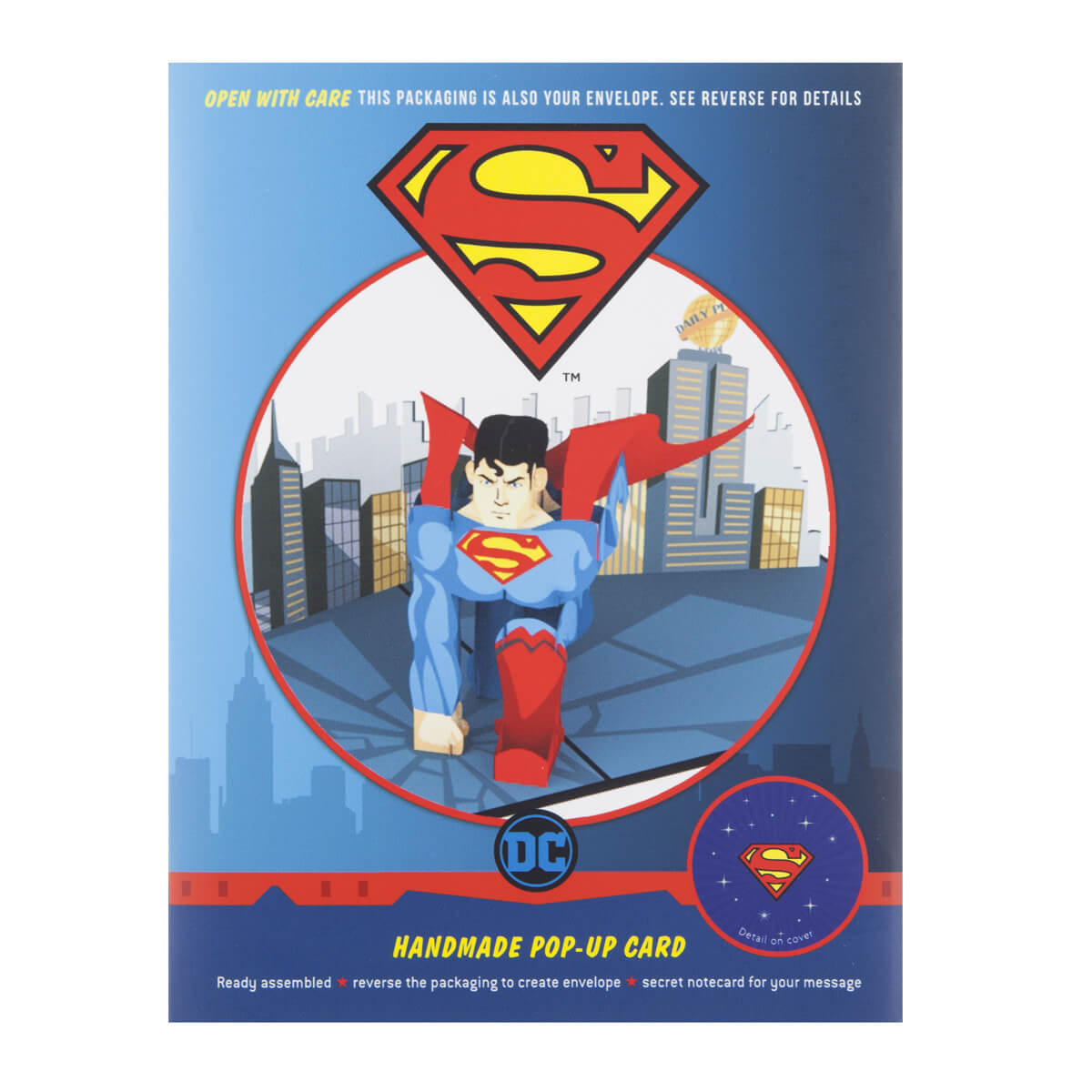 Superman Pop Up Card Packaging