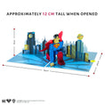 Load image into Gallery viewer, DC Comics Superman Birthday Pop Up Card Dimensions - 30cm (l) x 20cm (w) x 12cm (h)
