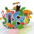 Load image into Gallery viewer, 18th Birthday Tropical Pop Up Card