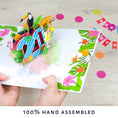 Load image into Gallery viewer, 21st Birthday Tropical Pop Up Card