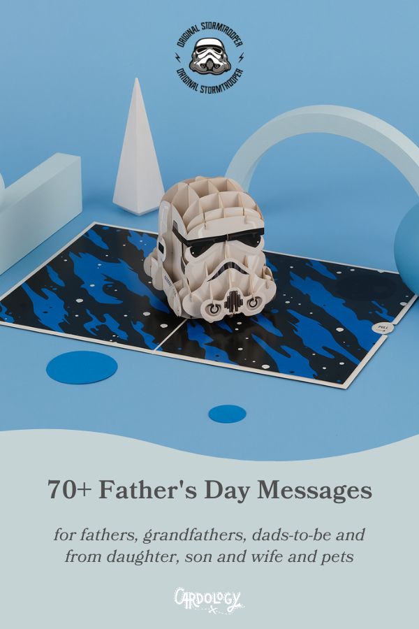 Over 70+ inspirational messages for Fathers Day - to fathers, grandfathers, dads-to-be and also includes messages from daughters, sons and pets