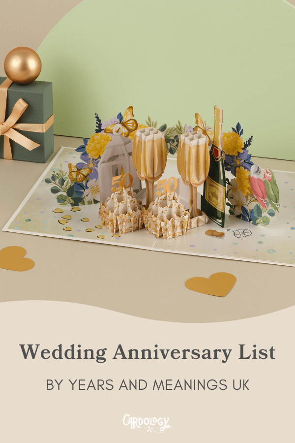 Wedding Anniversary List by Years and Meanings and Flowers UK