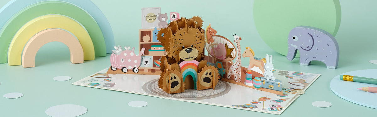 Beautiful pop-up card showcase
