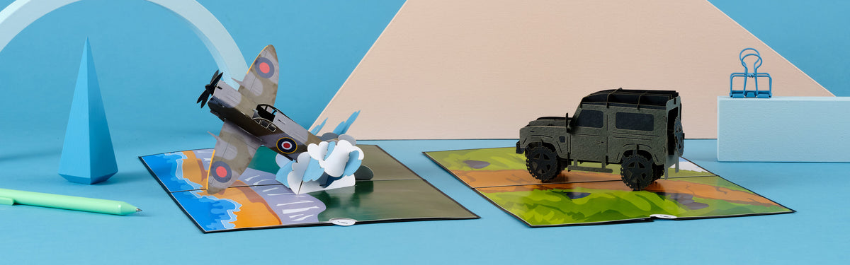 Beautiful pop-up card showcase