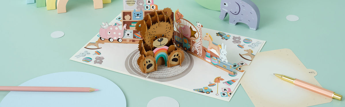 Beautiful pop-up card showcase