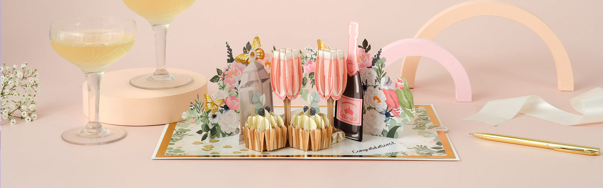 Beautiful pop-up card showcase