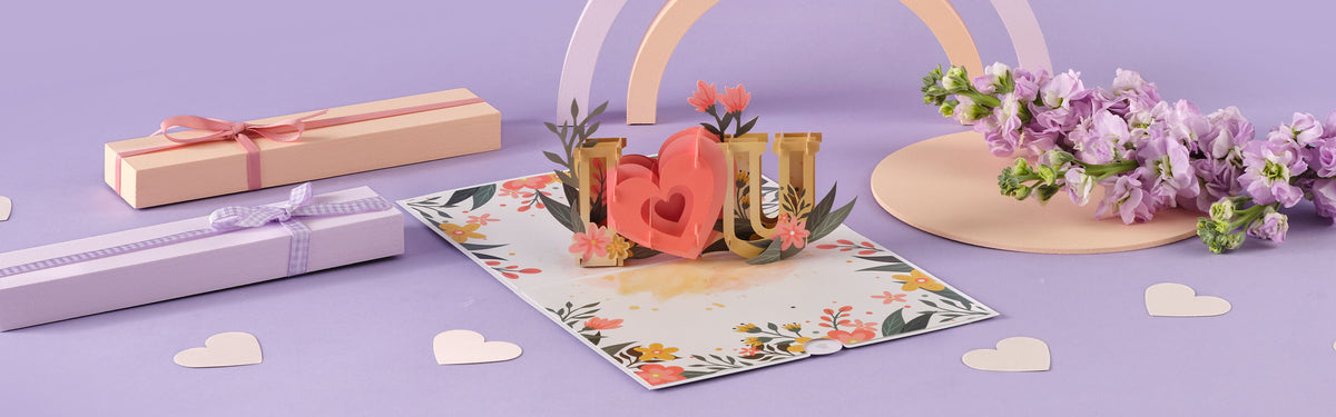 Beautiful pop-up card showcase