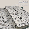 Load image into Gallery viewer, Battersea Cats notebook features an Inner pocket with cat illustrations and text
