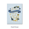 Load image into Gallery viewer, 3D charity Santa Cat pop-up Christmas card cover which says 'the best kind of christmas comes with a gentle purr'
