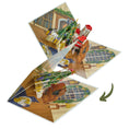 Load image into Gallery viewer, 3D charity Santa Cat pop-up Christmas card closing
