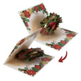 Load image into Gallery viewer, Festive Florals Pop Up Card
