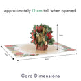 Load image into Gallery viewer, Festive Florals Pop Up Card
