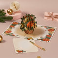 Load image into Gallery viewer, Festive Florals Pop Up Card
