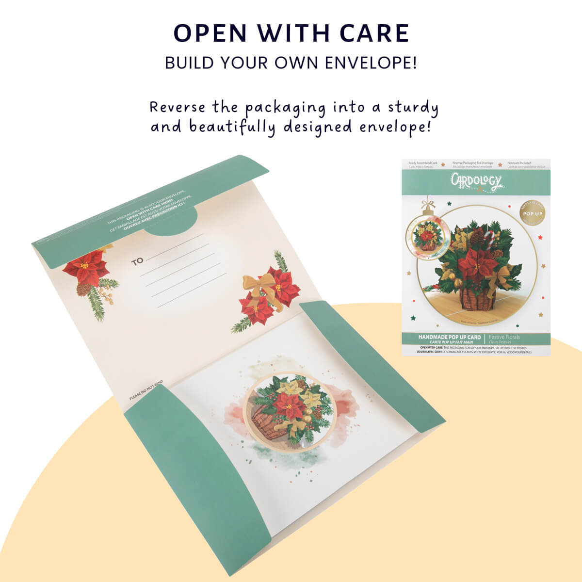 Festive Florals Pop Up Card