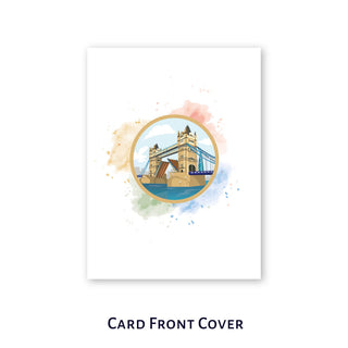 Tower Bridge Pop Up Card by Cardology - image of card front cover