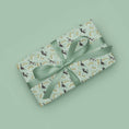Load image into Gallery viewer, Battersea Cats Birthday Gift Wrap Pack of 4 sheets, 2 patterns for Cat Lovers - Charity gift wrapping paper - lifestyle image showing the second pattern
