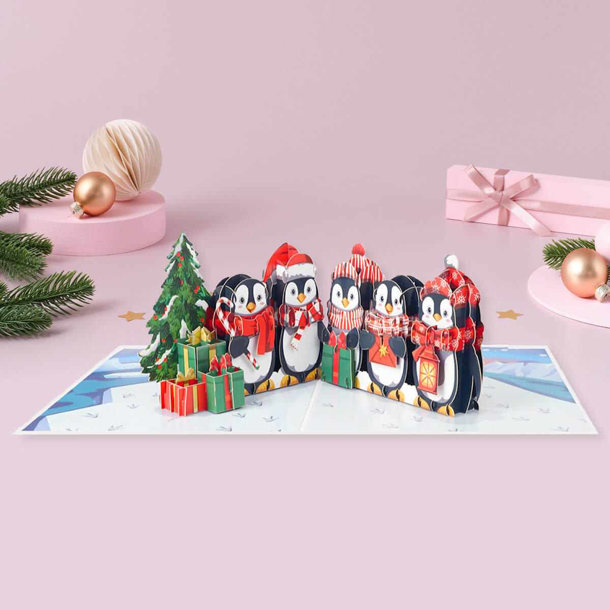 Christmas Penguins Card