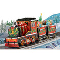 Load image into Gallery viewer, Christmas Train Pop Up Card by Cardology - close up image of the pop up featuring a brightly decorated train filled with presents
