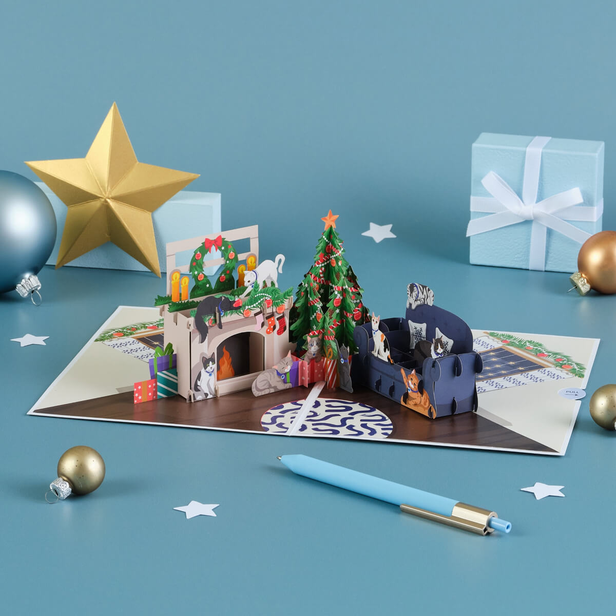 Battersea Cats Christmas Card