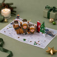 Load image into Gallery viewer, Christmas Highland Cow Pop Up Card
