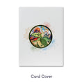 Load image into Gallery viewer, Dinosaurs Pop Up Card for Kids - Jurassic Park T-Rex Cards - Image of 3D card cover with graphic image of dinosaurs on white cardstock.
