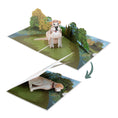 Load image into Gallery viewer, Labrador Pop Up Card by Cardology - image of 3d card closing
