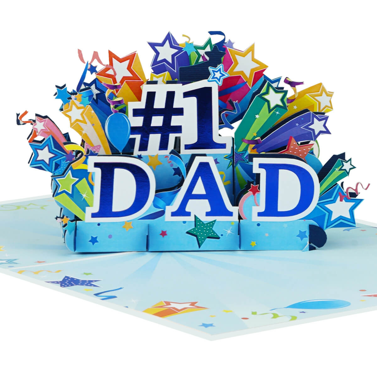 Number 1 Dad Pop Up Card