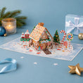 Load image into Gallery viewer, Gingerbread House Pop Up Card

