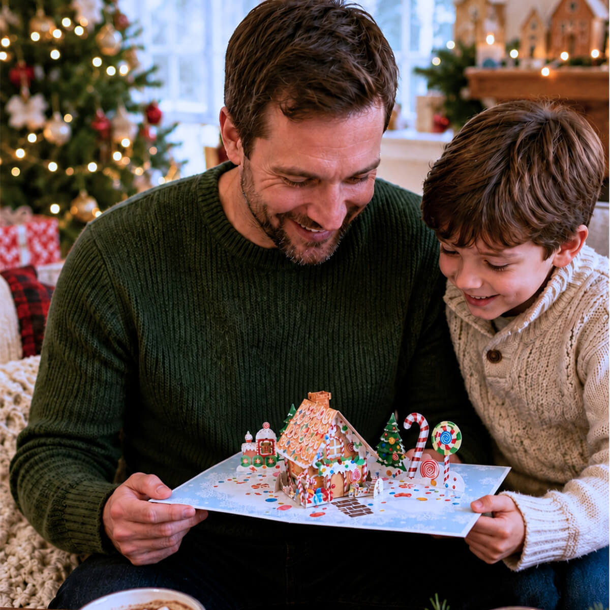 Gingerbread House Pop Up Card