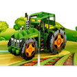 Green Vintage Tractor Pop Up Card