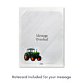 Load image into Gallery viewer, Green Tractor Pop Up Card inspired by John Deere tractor - Old MacDonalds Farm greeting card for kids - Image of 3D card notecard for handwritten message
