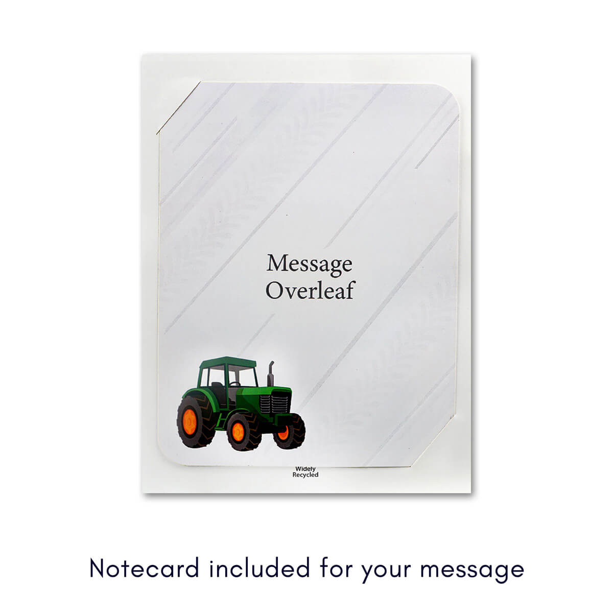 Green Tractor Pop Up Card inspired by John Deere tractor - Old MacDonalds Farm greeting card for kids - Image of 3D card notecard for handwritten message