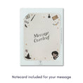 Load image into Gallery viewer, Notecard with Harry Potter-themed illustrations on a white background
