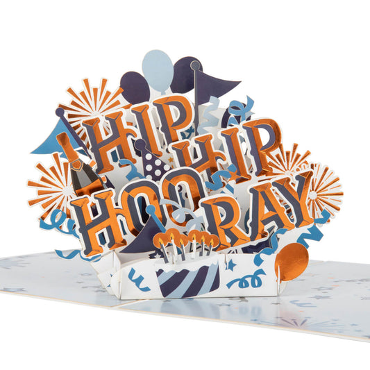 Hip Hip Hooray Pop Up Card