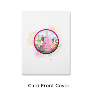 Cardology Hummingbirds 3D Greeting Card for Mothers Day and Birthday Cards for Her - image of card front cover
