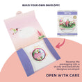 Load image into Gallery viewer, Cardology Hummingbirds 3D Greeting Card for Mothers Day and Birthday Cards for Her - image of packaging that reverses into gifting envelope
