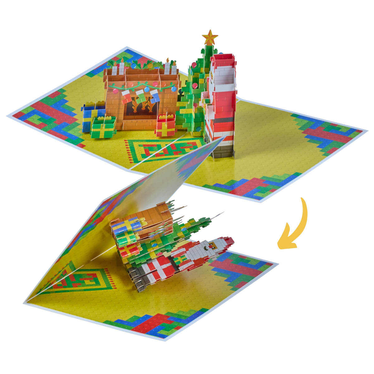 Merry Brickmas Pop Up Card
