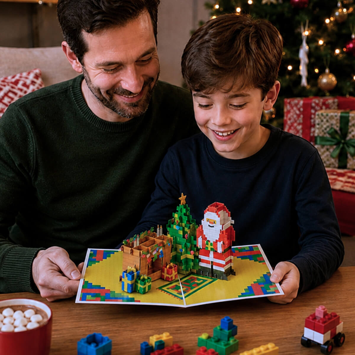 Merry Brickmas Pop Up Card
