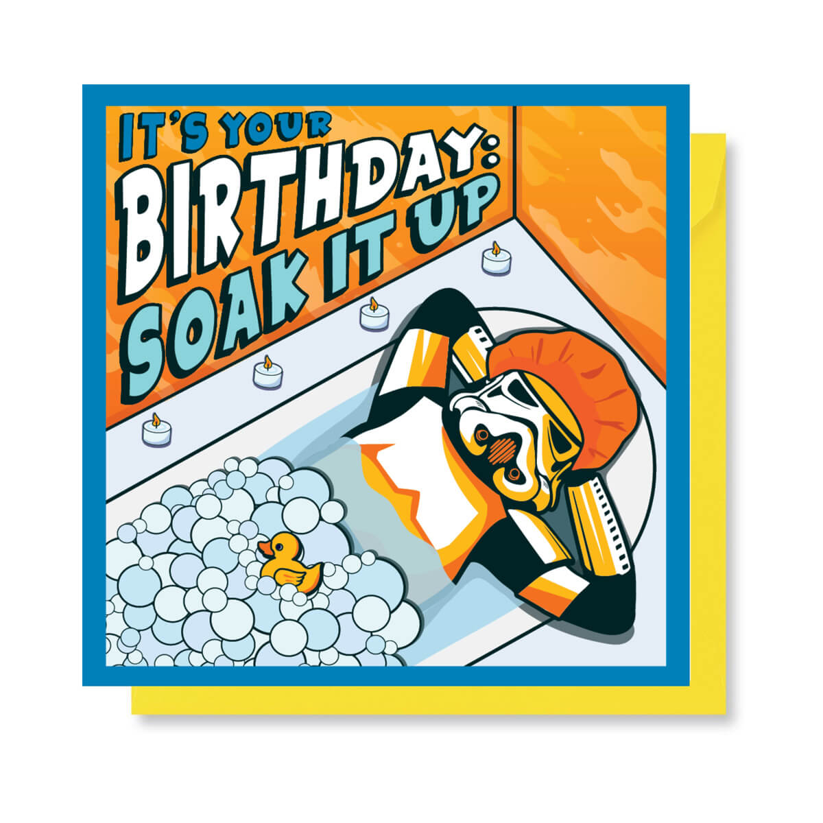 Original Stormtrooper - Its Your Birthday Soak It Up Card for Star Wars fans - officially licensed by Cardology