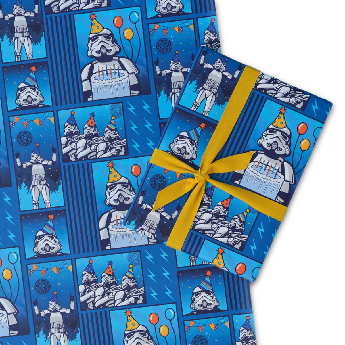 Original Stormtrooper Birthday Gift Wrap Set - Officially Licensed by Cardology