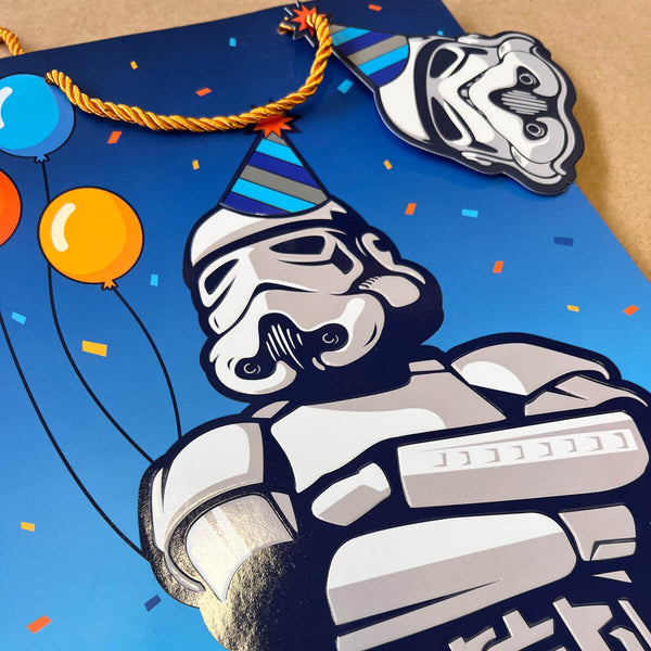 Original Stormtrooper Large Birthday Gift Bag for Star Wars Fans ...