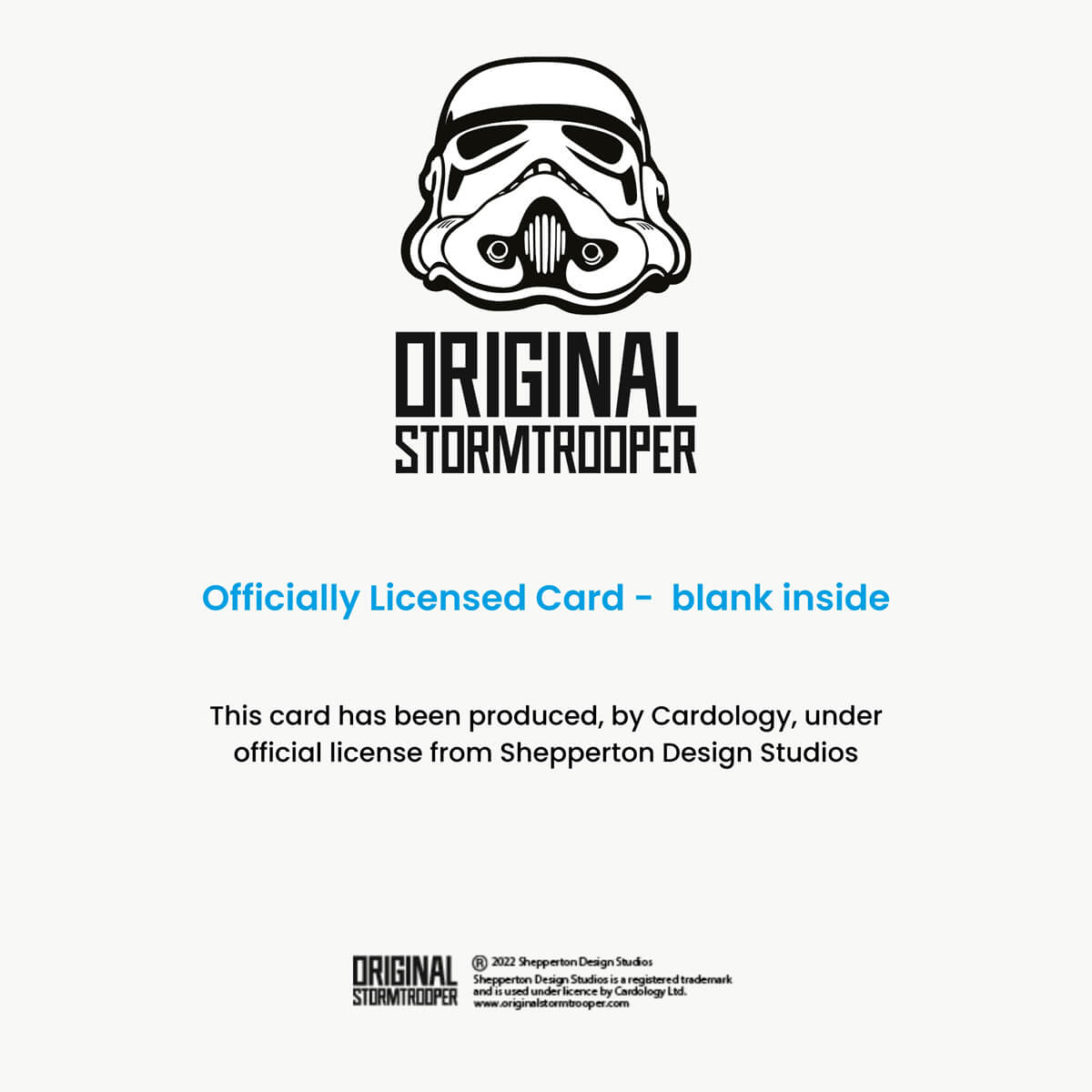 Original Stormtrooper Legal Disclaimer - officially licensed