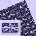 Load image into Gallery viewer, Original Stormtrooper retro gift wrap with purple pattern 
