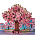 Load image into Gallery viewer, Pink Cherryblossom Tree Pop Up Card close up image - perfect for Birthday cards, Mothers Day Cards, Anniversary Cards, Valentines Day and more
