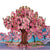 Pink Cherryblossom Tree Pop Up Card close up image - perfect for Birthday cards, Mothers Day Cards, Anniversary Cards, Valentines Day and more