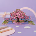 Load image into Gallery viewer, Pink Cherry Blossom Tree Pop Up Card
